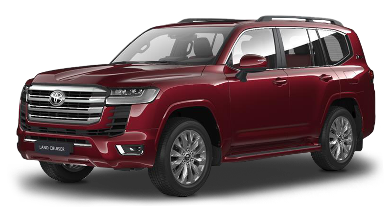 

Toyota Land Cruiser 3.3 (299 л.с.) 10AT AWD, Темно-красный;металлик