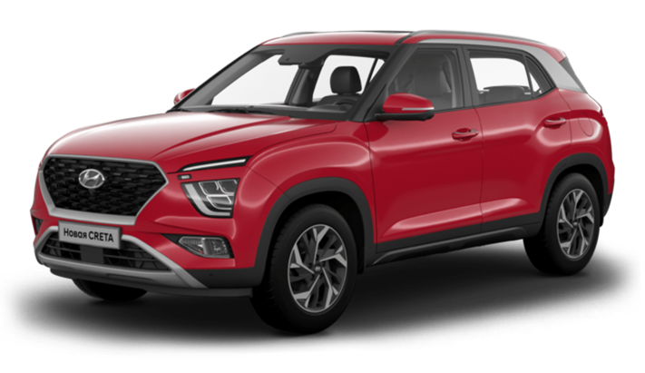 

Hyundai Creta 1.6 (123 л.с.) 6AT FWD, Красный / dragon red перламутр