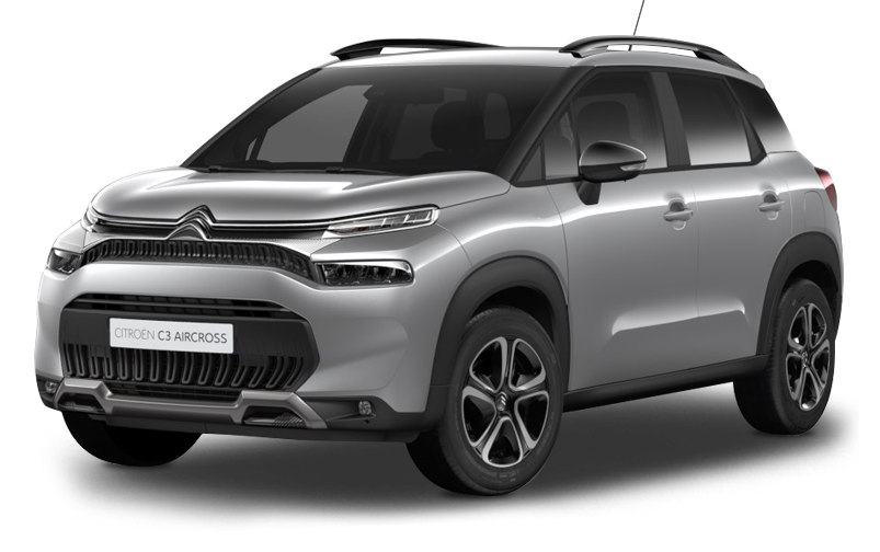 

Citroen C3 Aircross 1.2 (110 л.с.) 6AT FWD, Серый металлик platinum grey