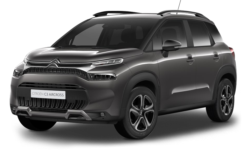 

Citroen C3 Aircross 1.2 (110 л.с.) 6AT FWD, Серый металлик platinum grey