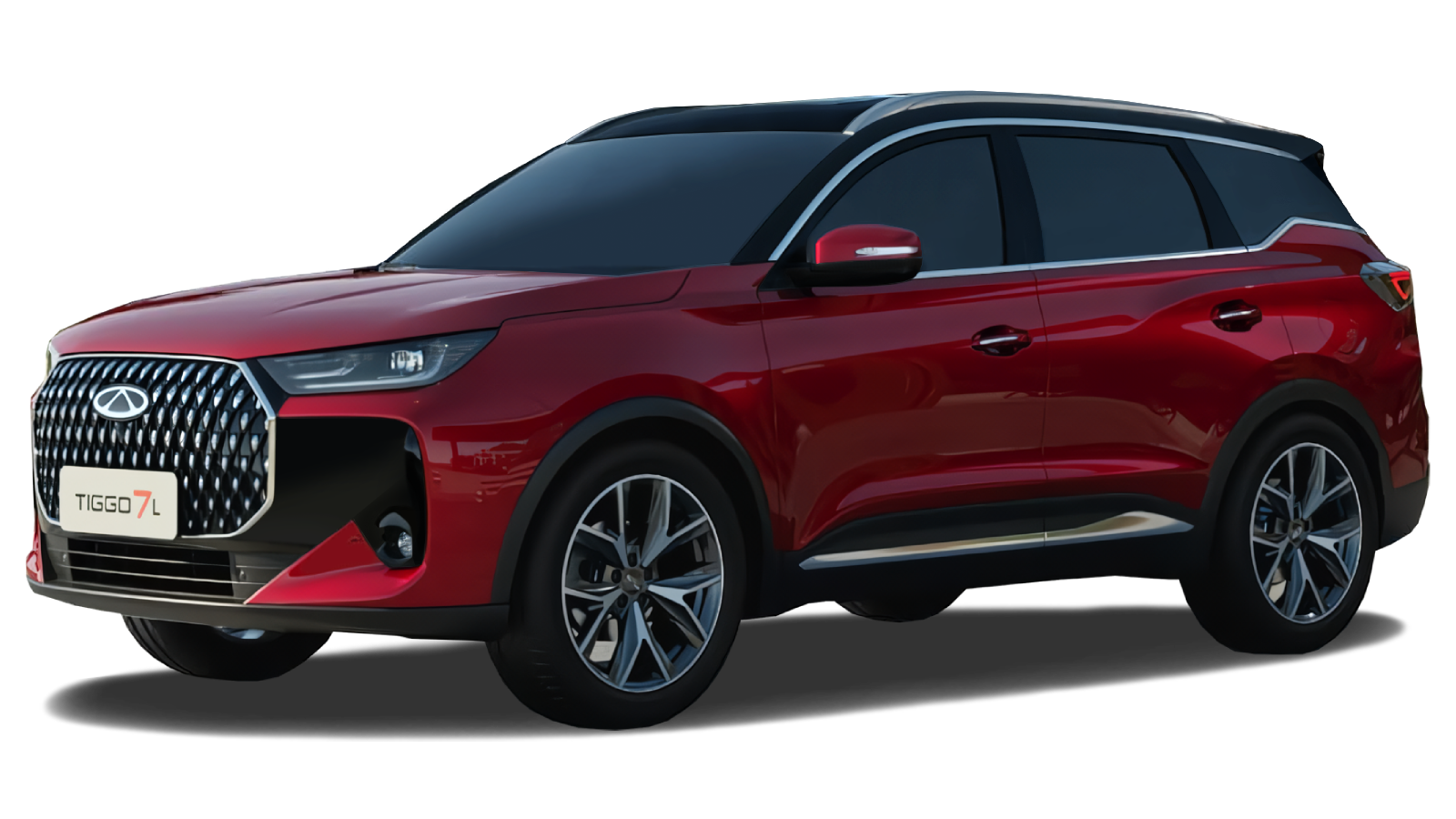 Chery Tiggo 7L I, Огненный красный с черной крышей, 2107000 рублей, вид 2