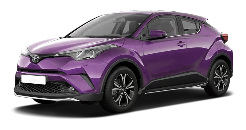 

Toyota C-HR 2.0 (148 л.с.) 0CVT FWD, Фиолетовый металлик;с крышей черного цвета