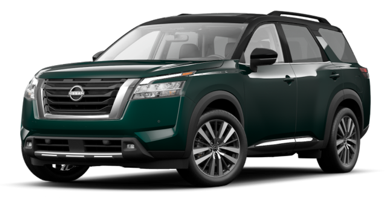 

Nissan Pathfinder 3.5 (275 л.с.) 9AT AWD, Зеленый перламутр с черной крышей