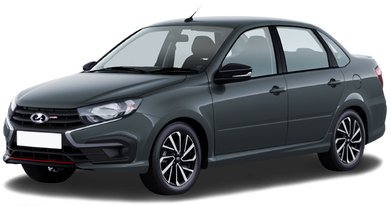 LADA Granta Sport седан I Рестайлинг, Серебристо-темно-серый "Борнео" металлик, 1209500 рублей, вид 2