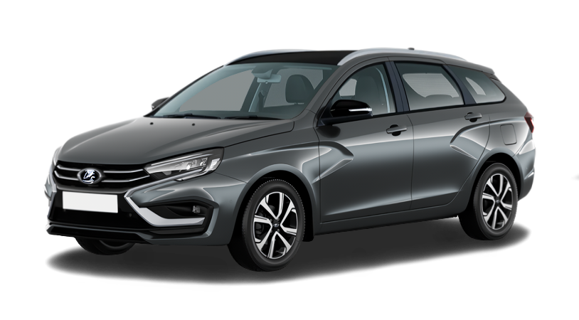 LADA Vesta SW I Рестайлинг (NG), Серебристо-темно-серый "Борнео" металлик, 1375000 рублей, вид 2