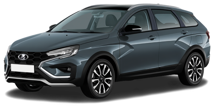 LADA Vesta SW Cross I Рестайлинг (NG), Серебристо-темно-серый "Борнео" металлик, 1584400 рублей, вид 2
