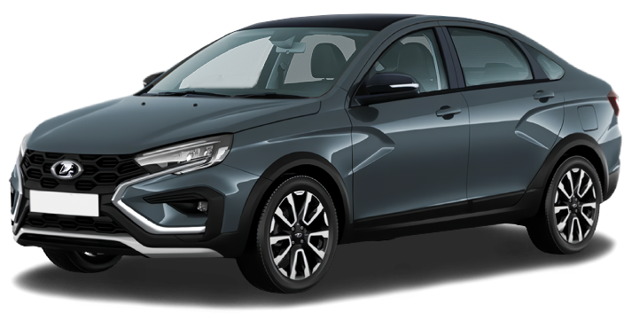 LADA Vesta Cross I Рестайлинг (NG), Серебристо-темно-серый "Борнео" металлик, 1798000 рублей, вид 2