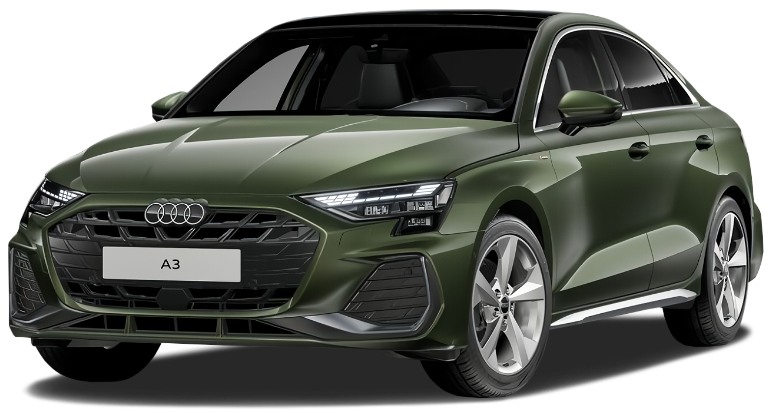 Audi A3 Sedan IV (8Y) Рестайлинг, District Green Metallic, 3800000 рублей, вид 2