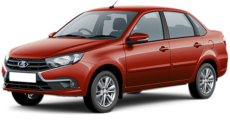 LADA Granta седан I Рестайлинг, Красный, 962000 рублей, вид 2