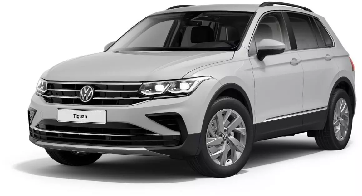 Volkswagen Новый Tiguan Exclusive 2021 - комплектация и фото: Робот коробка передач, бензиновый двигатель, цвет: Белый "Oryx", премиум перламутр у официальных дилеров 1811755