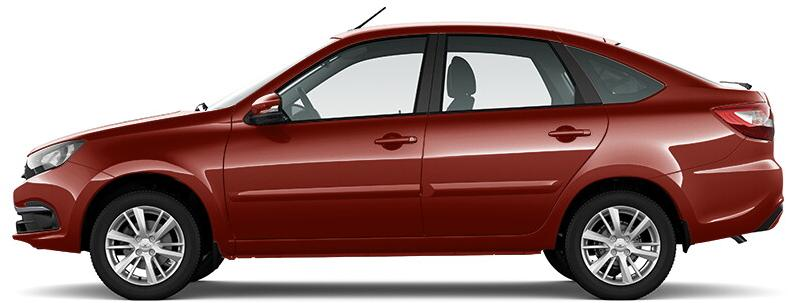 LADA Granta лифтбек I Рестайлинг, Красный, 1075000 рублей, вид 3