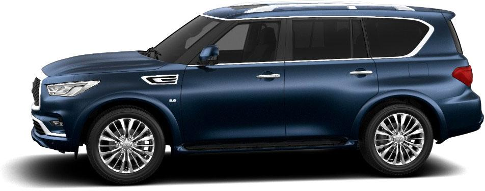 Infiniti QX80 I Рестайлинг 2, Hermosa Blue / Синий (металлик), 11990000 рублей, вид 4