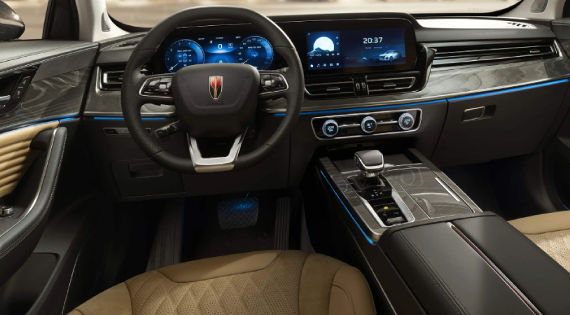 Hongqi HS5 I Рестайлинг, Золотой / Platinum Gold, 4400000 рублей, вид 6