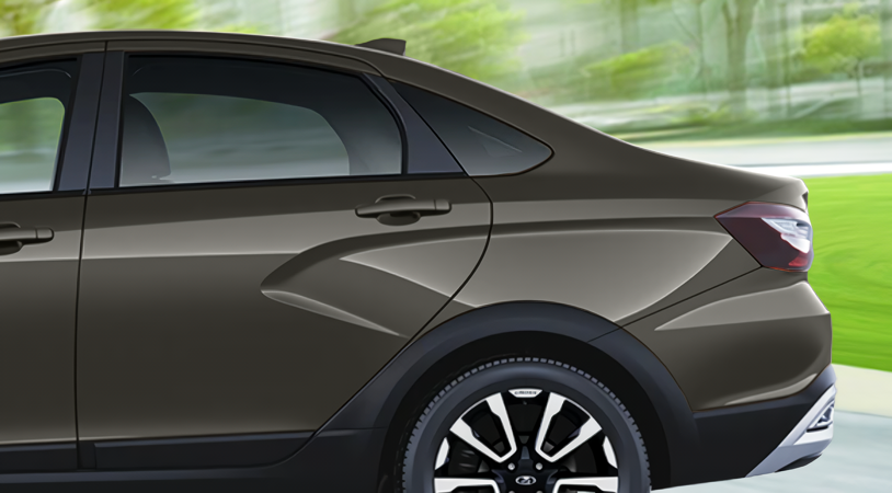 LADA Vesta Cross I Рестайлинг (NG), Золотисто-коричневый "Кориандр" металлик, 1535500 рублей, вид 4