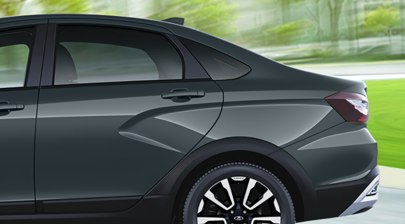 LADA Vesta Cross I Рестайлинг (NG), Серебристо-темно-серый "Борнео" металлик, 1539000 рублей, вид 4