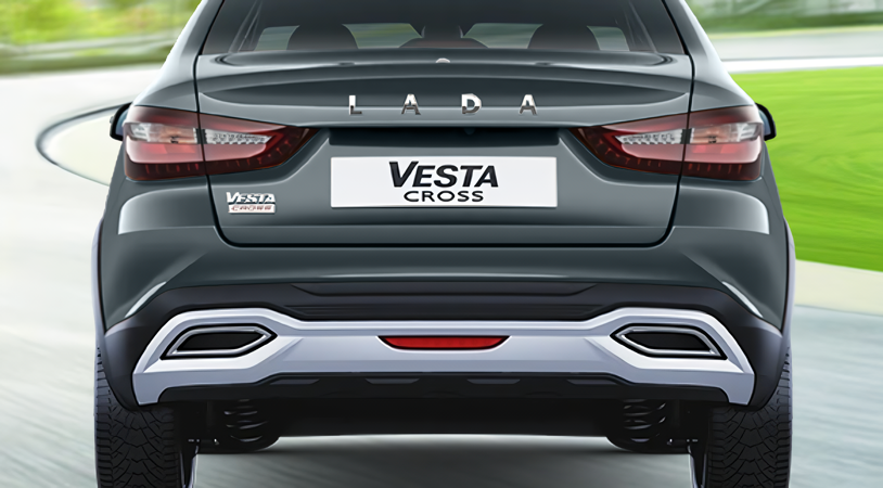 LADA Vesta Cross I Рестайлинг (NG), Серебристо-темно-серый "Борнео" металлик, 1539000 рублей, вид 5