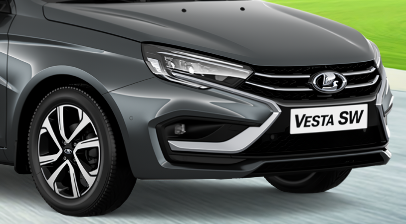 LADA Vesta SW I Рестайлинг (NG), Серебристо-темно-серый "Борнео" металлик, 1375000 рублей, вид 3