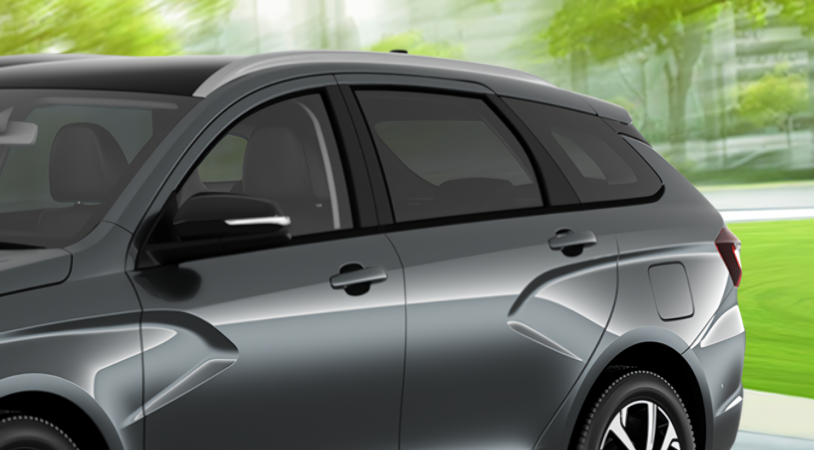 LADA Vesta SW I Рестайлинг (NG), Серебристо-темно-серый "Борнео" металлик, 1375000 рублей, вид 4