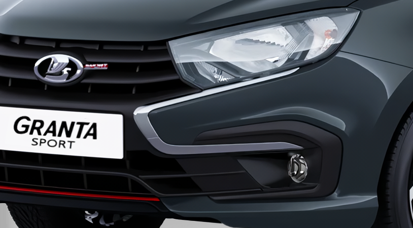 LADA Granta Sportline лифтбек I Рестайлинг, Серебристо-темно-серый "Борнео" металлик, 1052500 рублей, вид 3