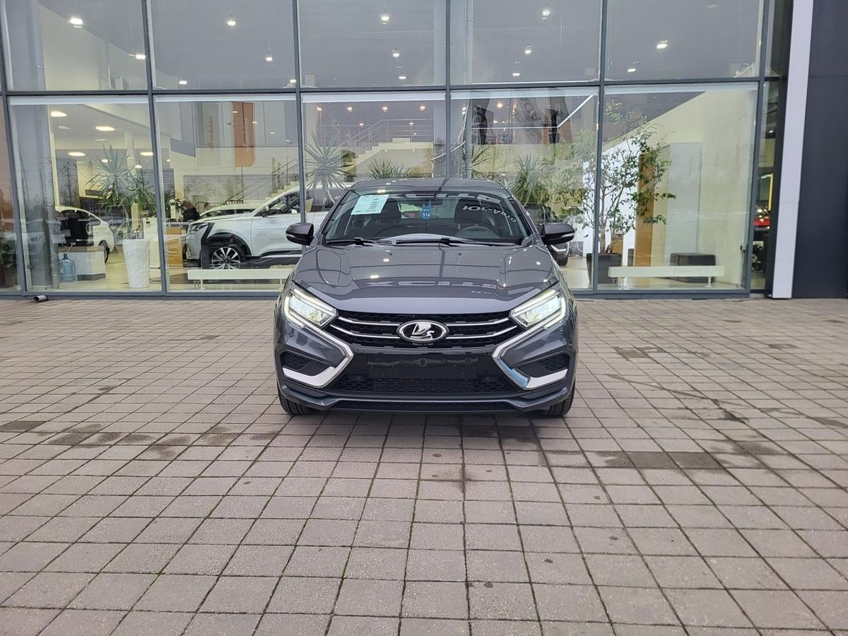 LADA Vesta I Рестайлинг (NG), Серебристо-темно-серый "Борнео" металлик, 1451000 рублей, вид 3