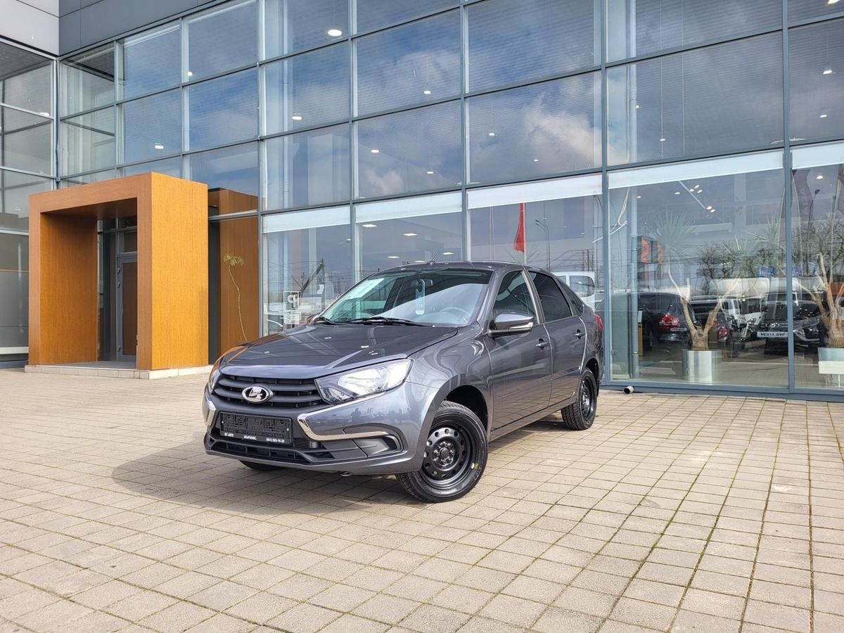 LADA Granta лифтбек I Рестайлинг, Серебристо-темно-серый "Борнео" металлик, 948000 рублей, вид 2