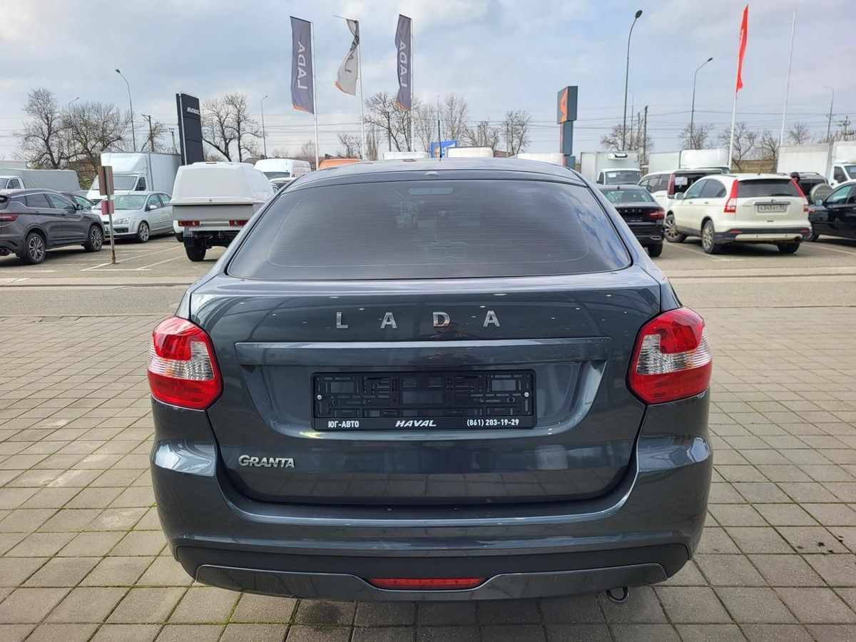 LADA Granta лифтбек I Рестайлинг, Серебристо-темно-серый "Борнео" металлик, 948000 рублей, вид 6