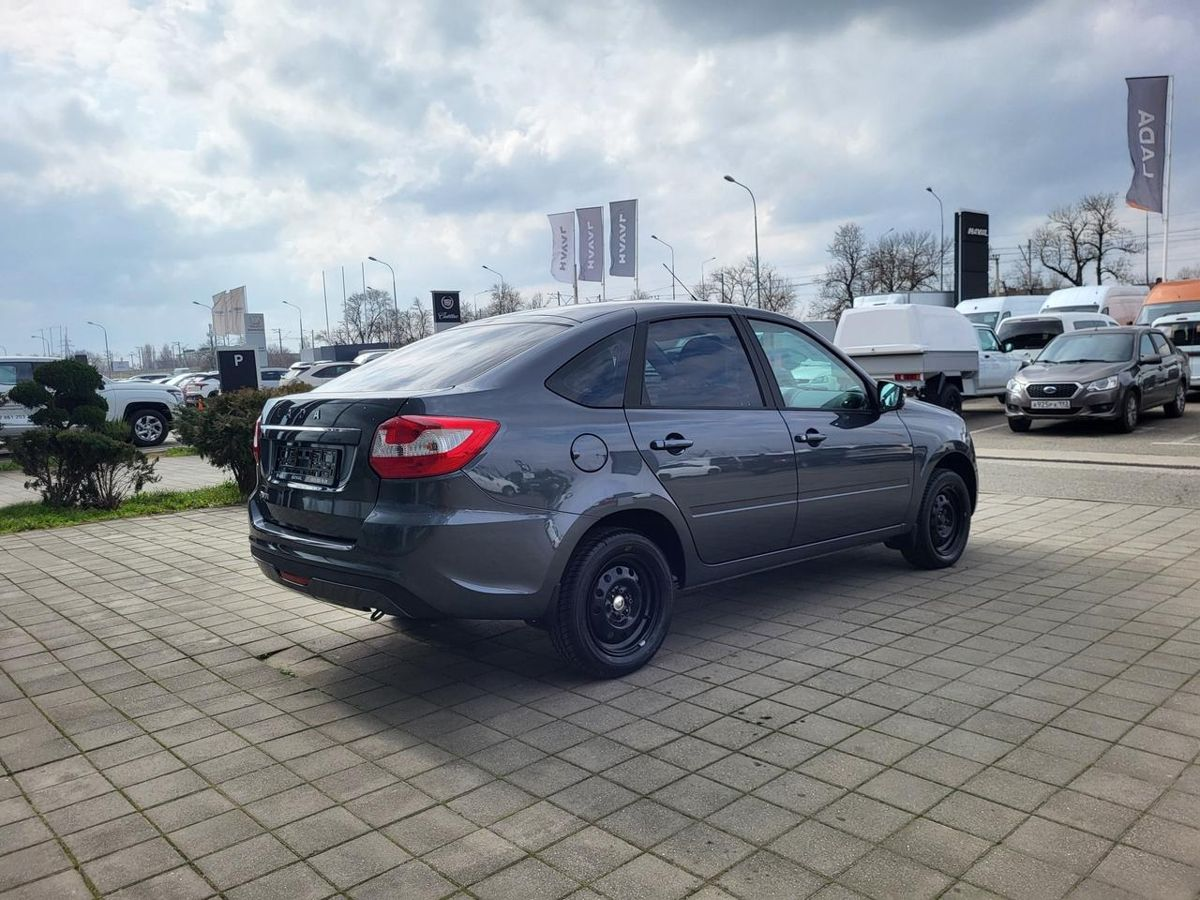 LADA Granta лифтбек I Рестайлинг, Серебристо-темно-серый "Борнео" металлик, 948000 рублей, вид 8
