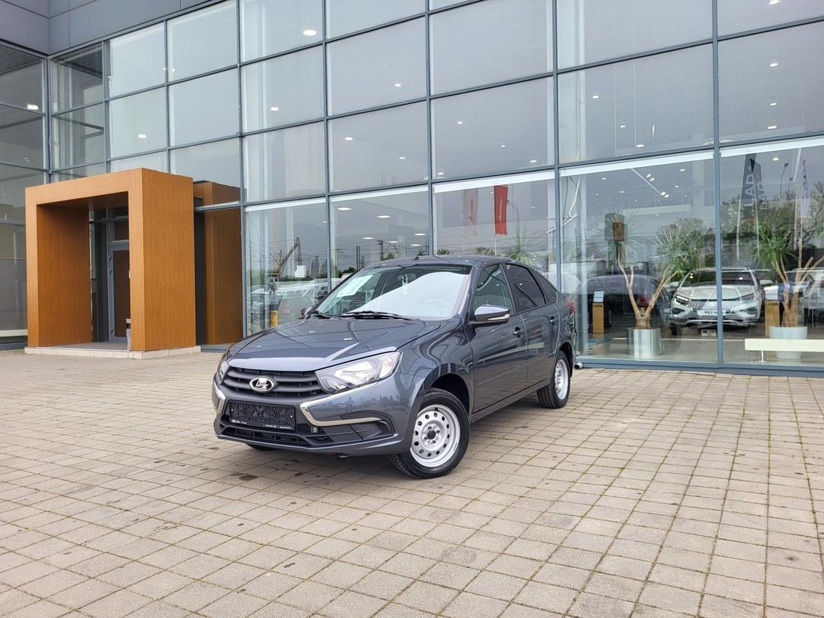 LADA Granta лифтбек I Рестайлинг, Серебристо-темно-серый "Борнео" металлик, 981000 рублей, вид 2