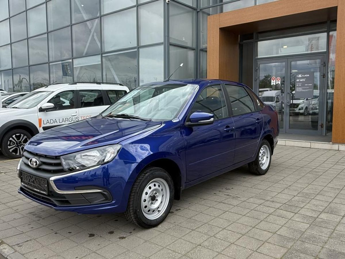 LADA Granta седан I Рестайлинг, Синий "Капитан" металлик, 918000 рублей, вид 2