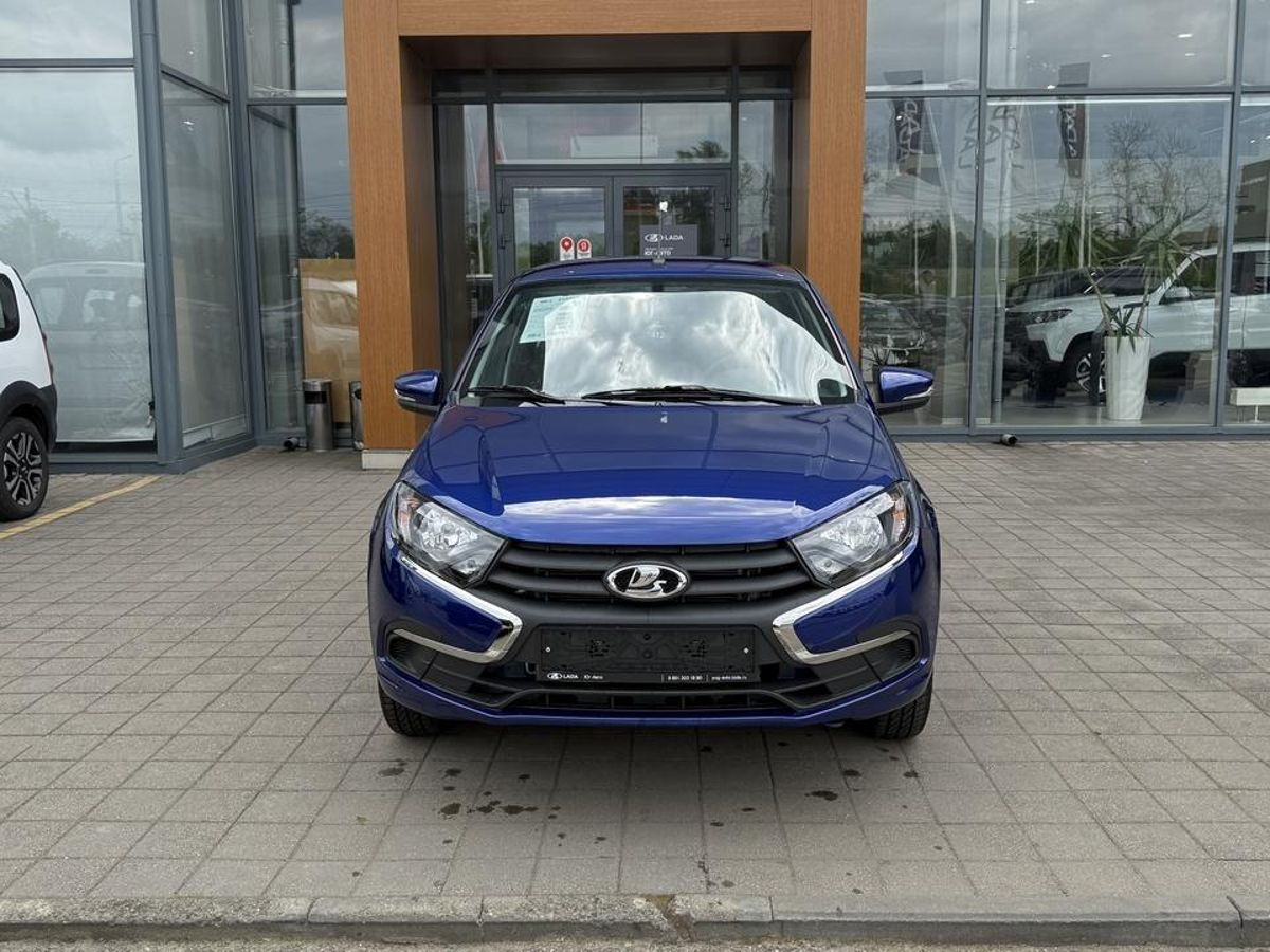LADA Granta седан I Рестайлинг, Синий "Капитан" металлик, 918000 рублей, вид 3