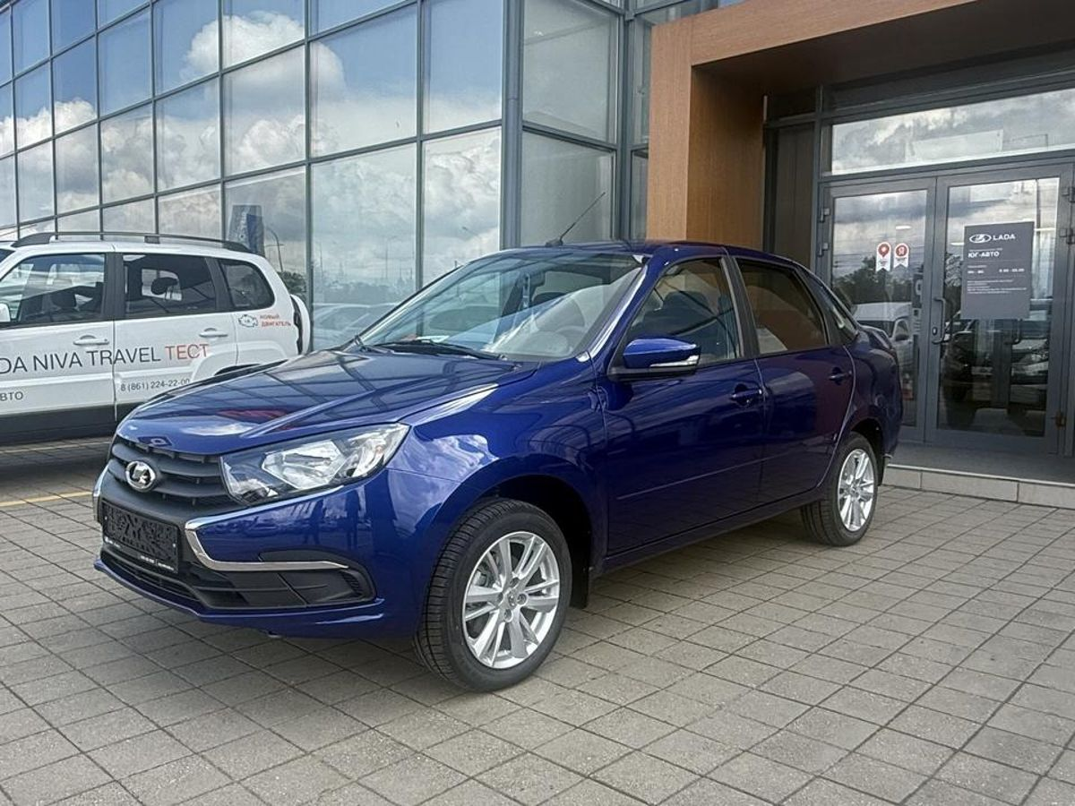 LADA Granta седан I Рестайлинг, Синий "Капитан" металлик, 1068000 рублей, вид 2