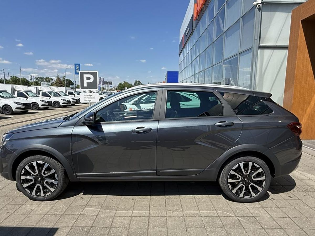 LADA Vesta SW Cross I Рестайлинг (NG), Серебристо-темно-серый "Борнео" металлик, 2116000 рублей, вид 4