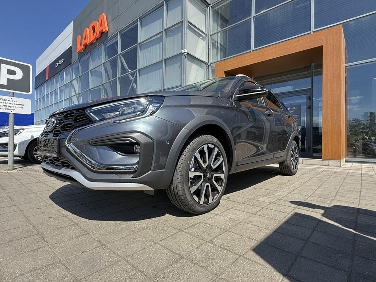 LADA Vesta SW Cross I Рестайлинг (NG), Серебристо-темно-серый "Борнео" металлик, 2116000 рублей, вид 11