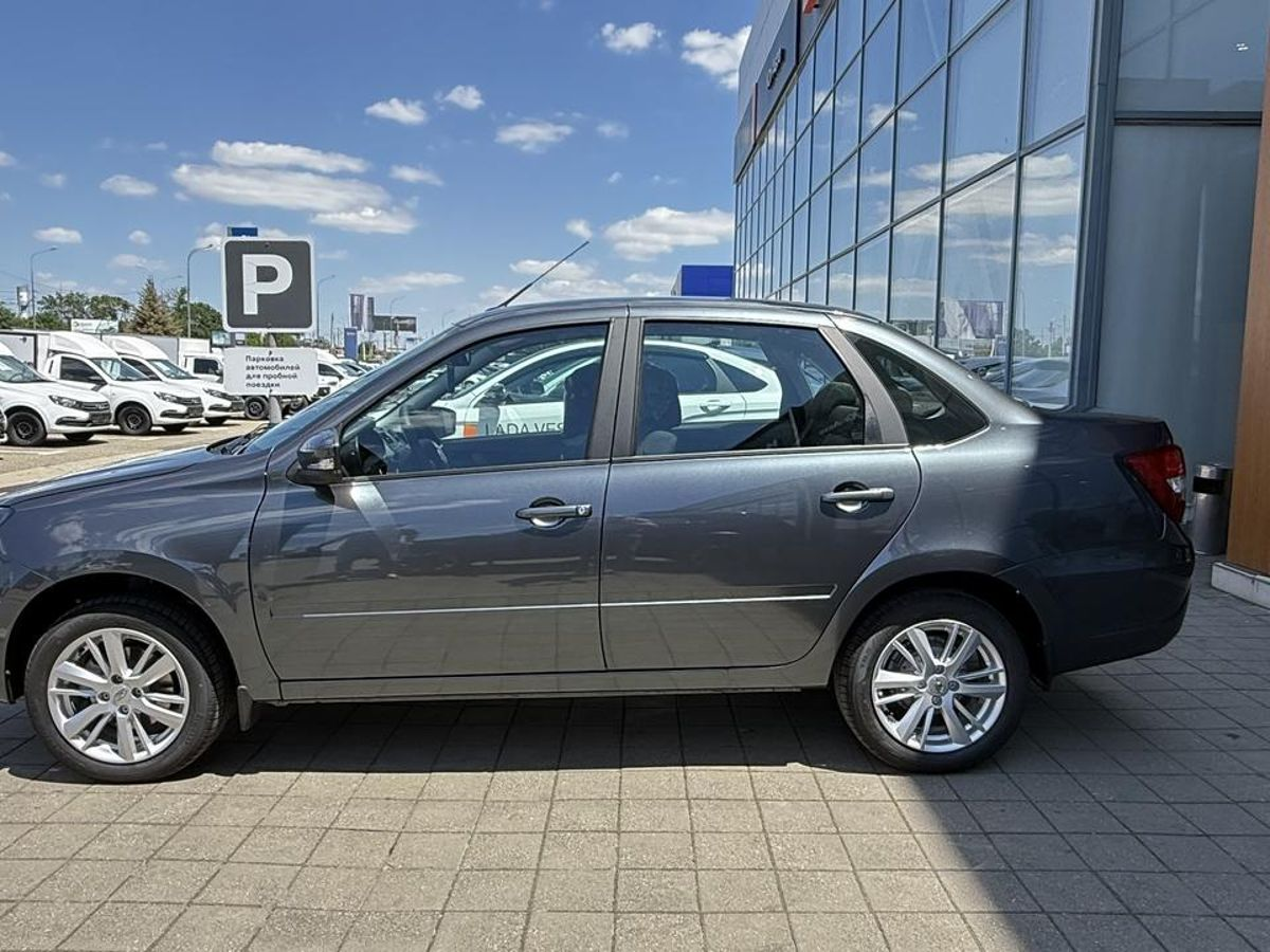 LADA Granta седан I Рестайлинг, Серебристо-темно-серый "Борнео" металлик, 1068000 рублей, вид 4