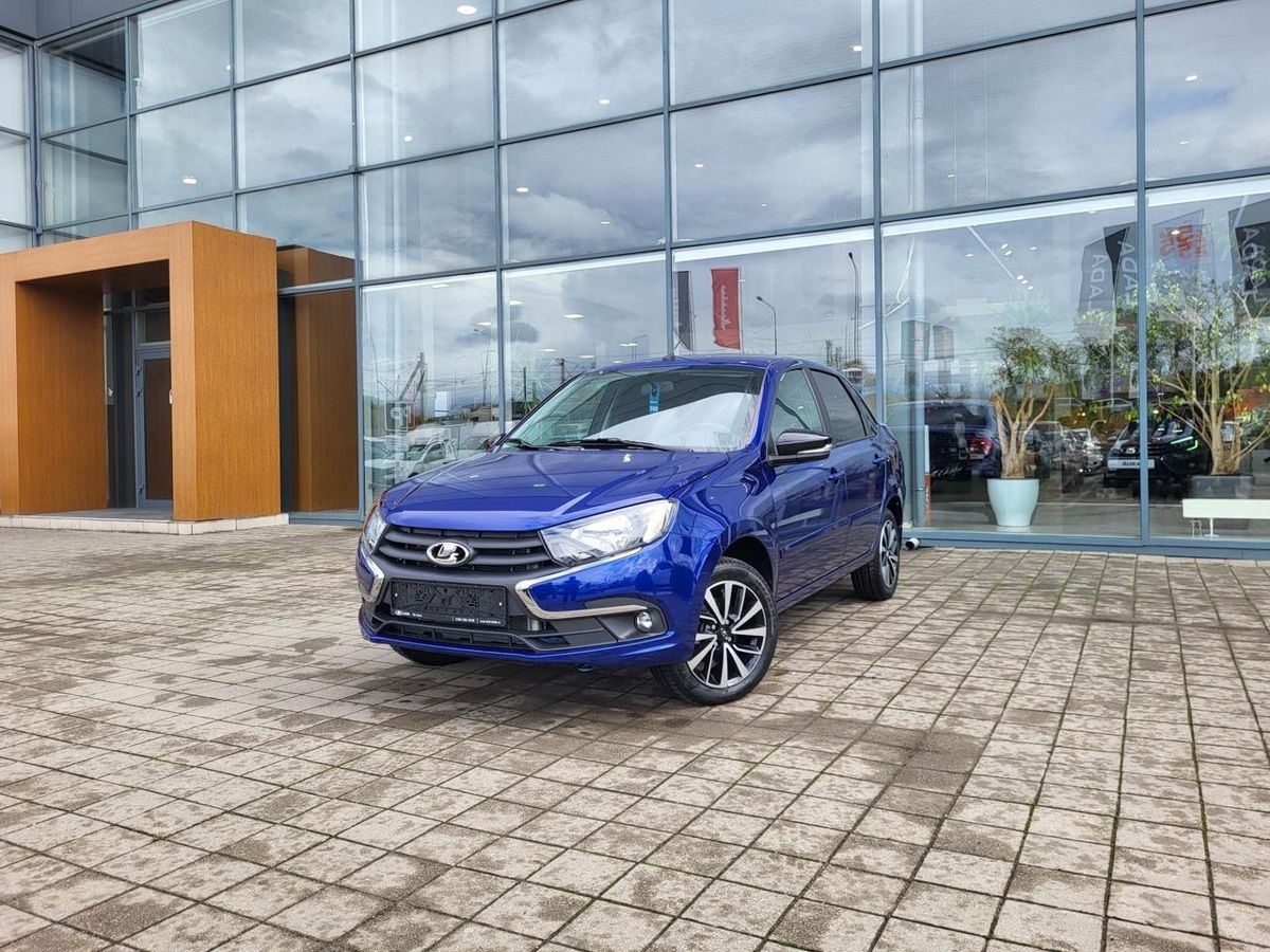 LADA Granta седан I Рестайлинг, Синий "Капитан" металлик, 1140000 рублей, вид 2