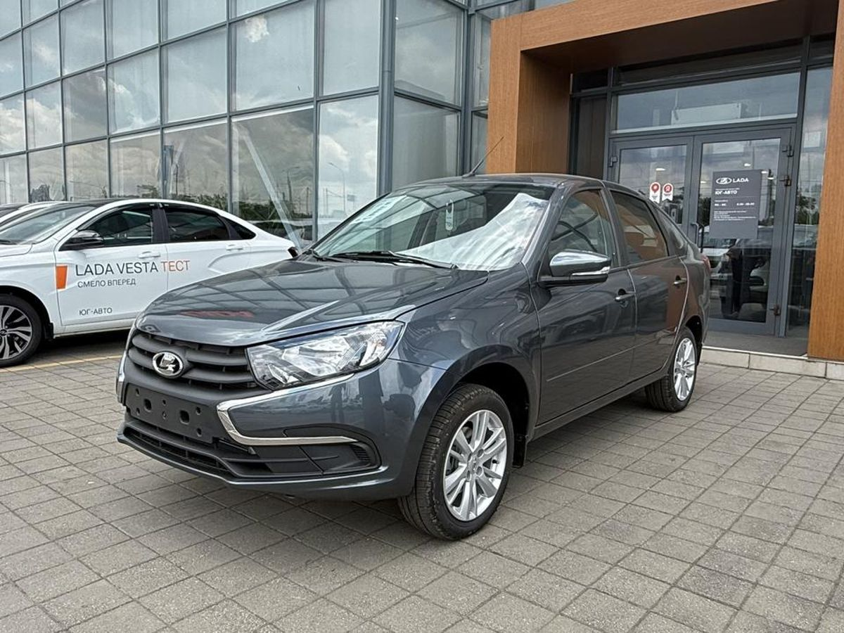 LADA Granta лифтбек I Рестайлинг, Серебристо-темно-серый "Борнео" металлик, 1098000 рублей, вид 2