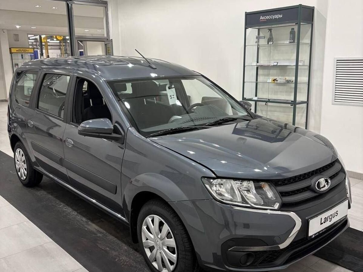 LADA Largus I Рестайлинг, Серебристо-темно-серый "Борнео" металлик, 1142344 рублей, вид 3