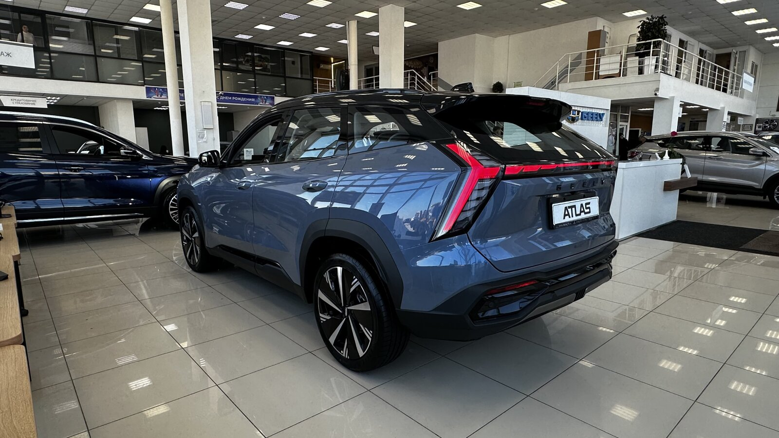 Geely Atlas II, Starry Blue / Серо-голубой металлик, 4017990 рублей, вид 4