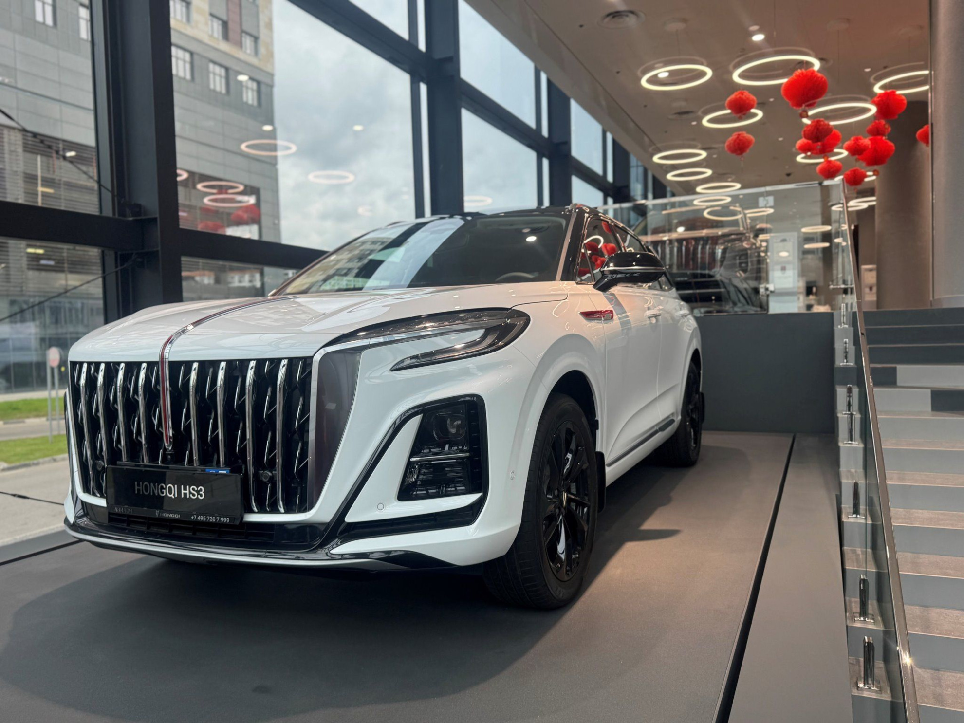 Hongqi HS3 I, Белый с черной крышей / White + Black roof, 3285740 рублей, вид 2