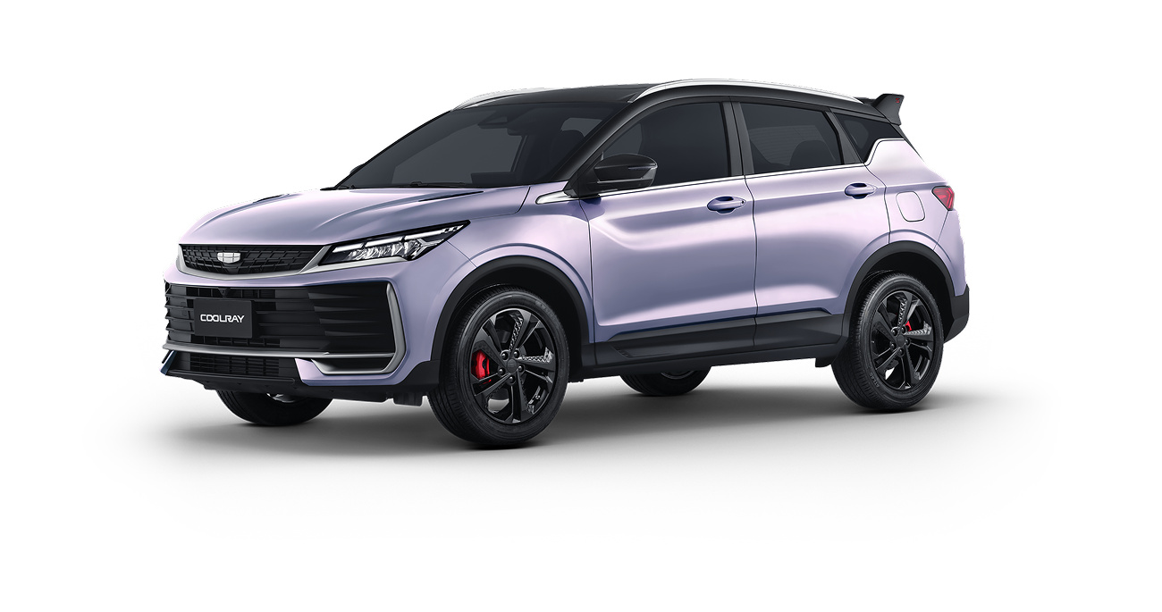 Geely Coolray I Рестайлинг 2, Unicorn Grey / Лиловый перламутр, 2089990 рублей, вид 2