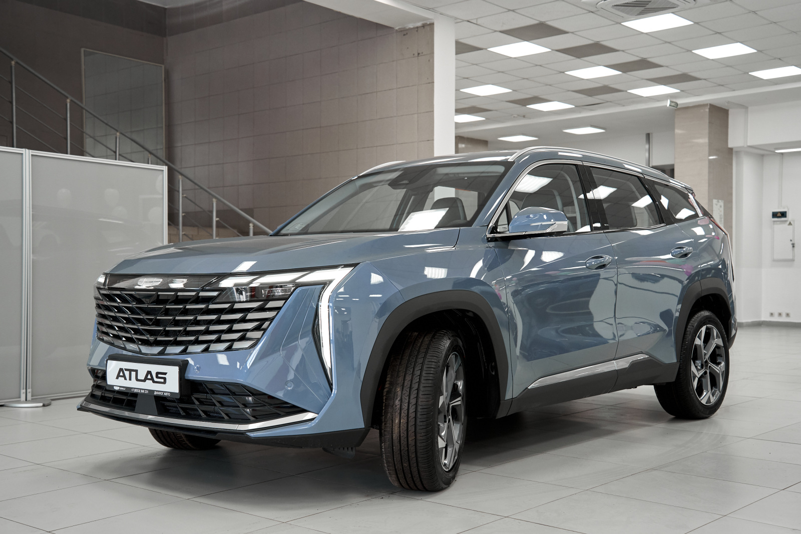 Geely Atlas II, Starry Blue / Серо-голубой металлик, 3700990 рублей, вид 9