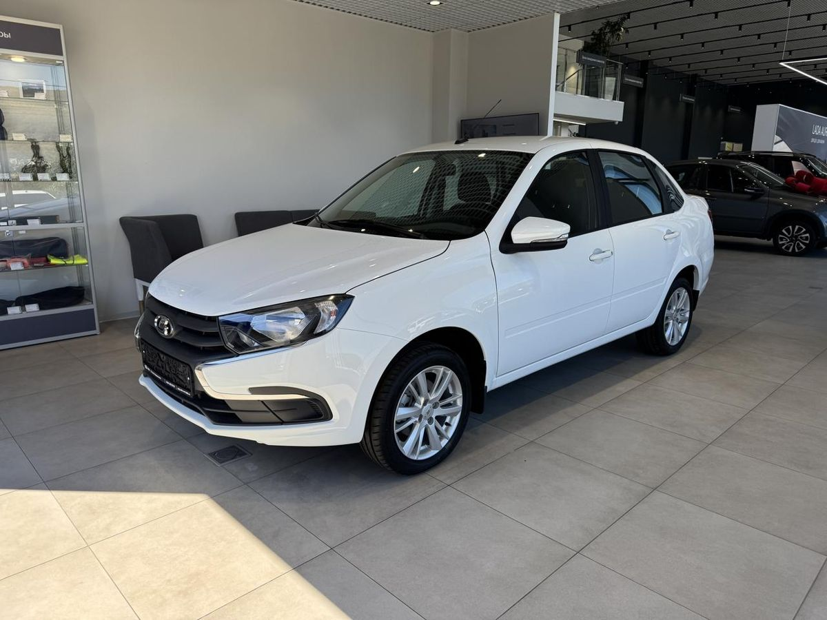 LADA Granta седан I Рестайлинг, Белый "Ледниковый", 1044768 рублей, вид 2