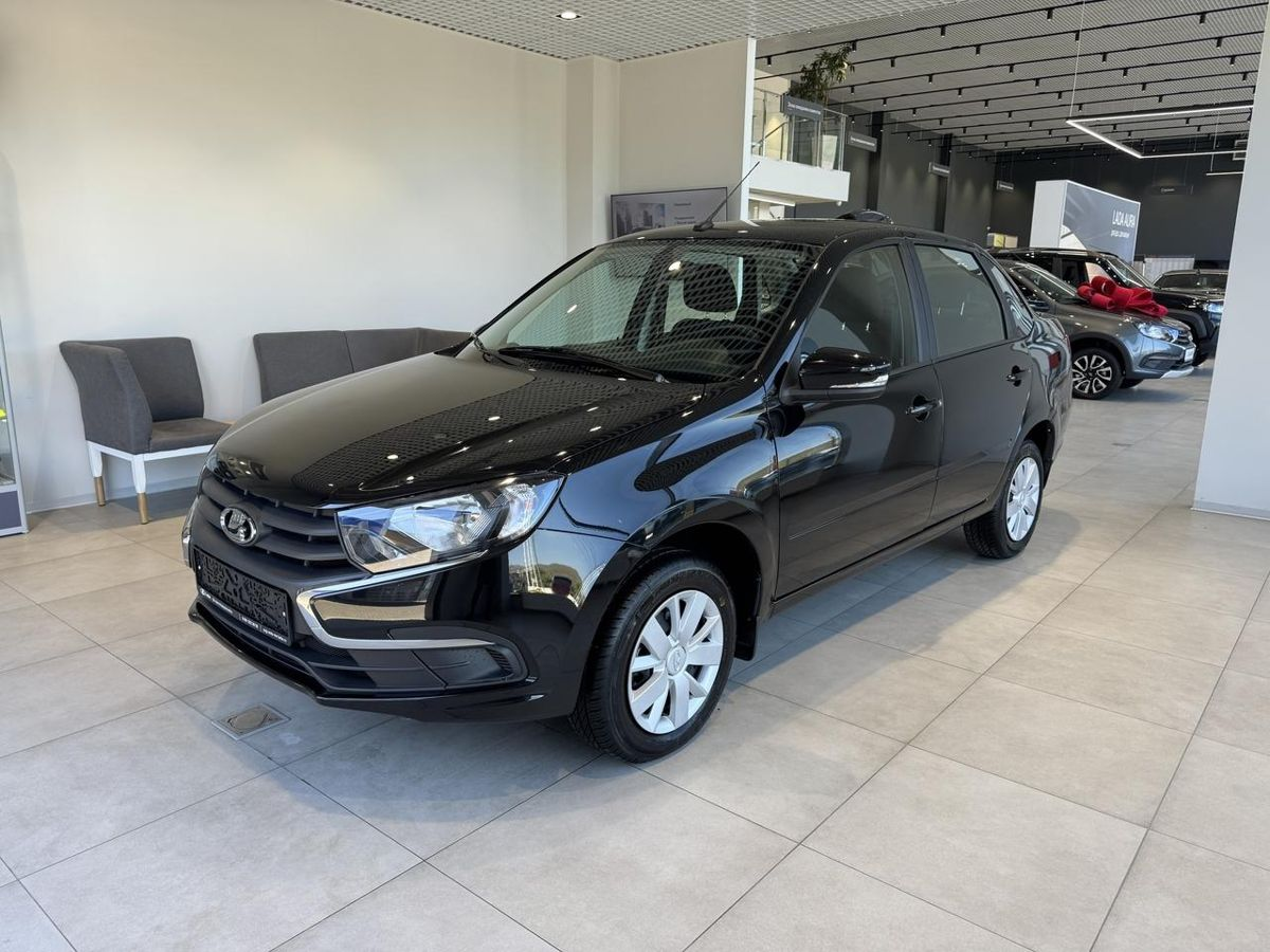 LADA Granta седан I Рестайлинг, Черный "Пантера", 954028 рублей, вид 2