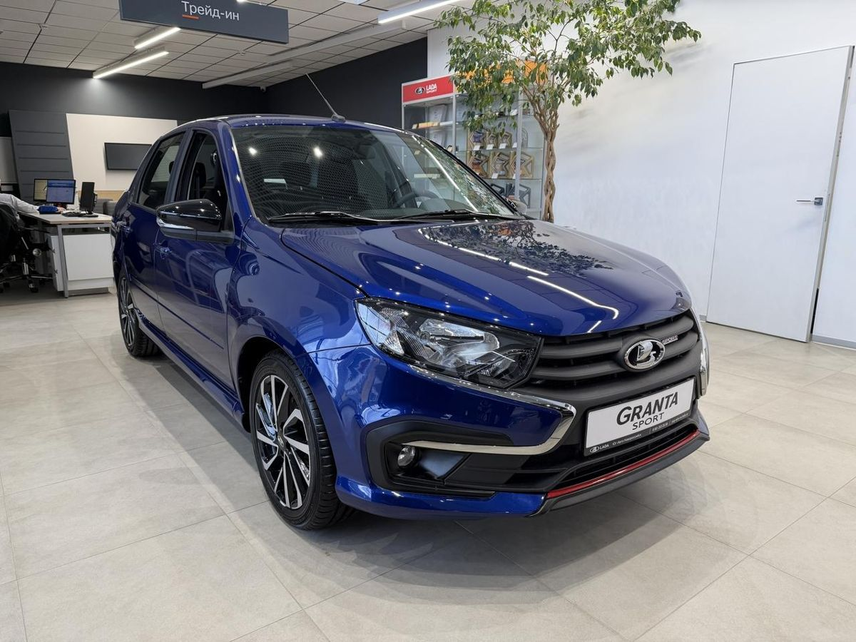 LADA Granta Sportline I Рестайлинг, Синий "Капитан" металлик, 1246993 рублей, вид 2