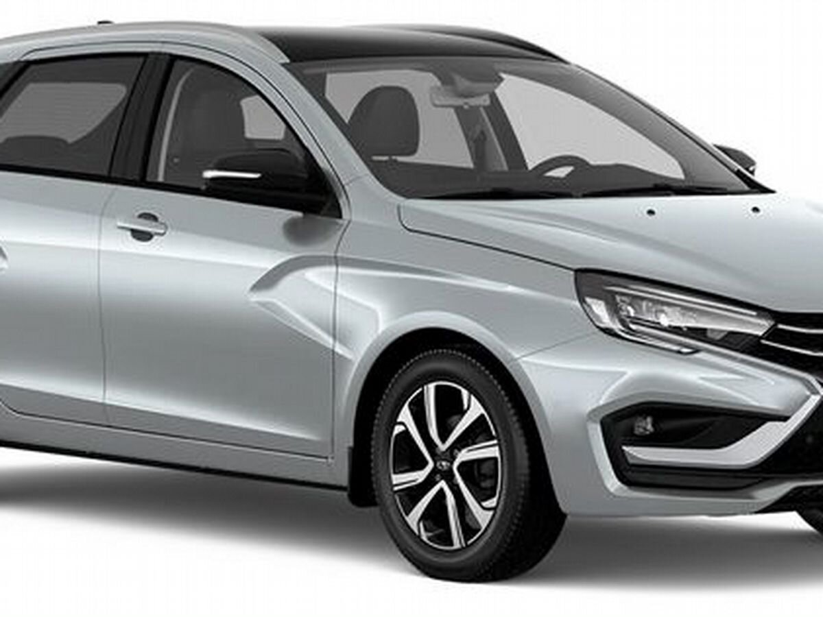 LADA Vesta SW I Рестайлинг (NG), Серебристый "Платина" металлик, 1674894 рублей, вид 2