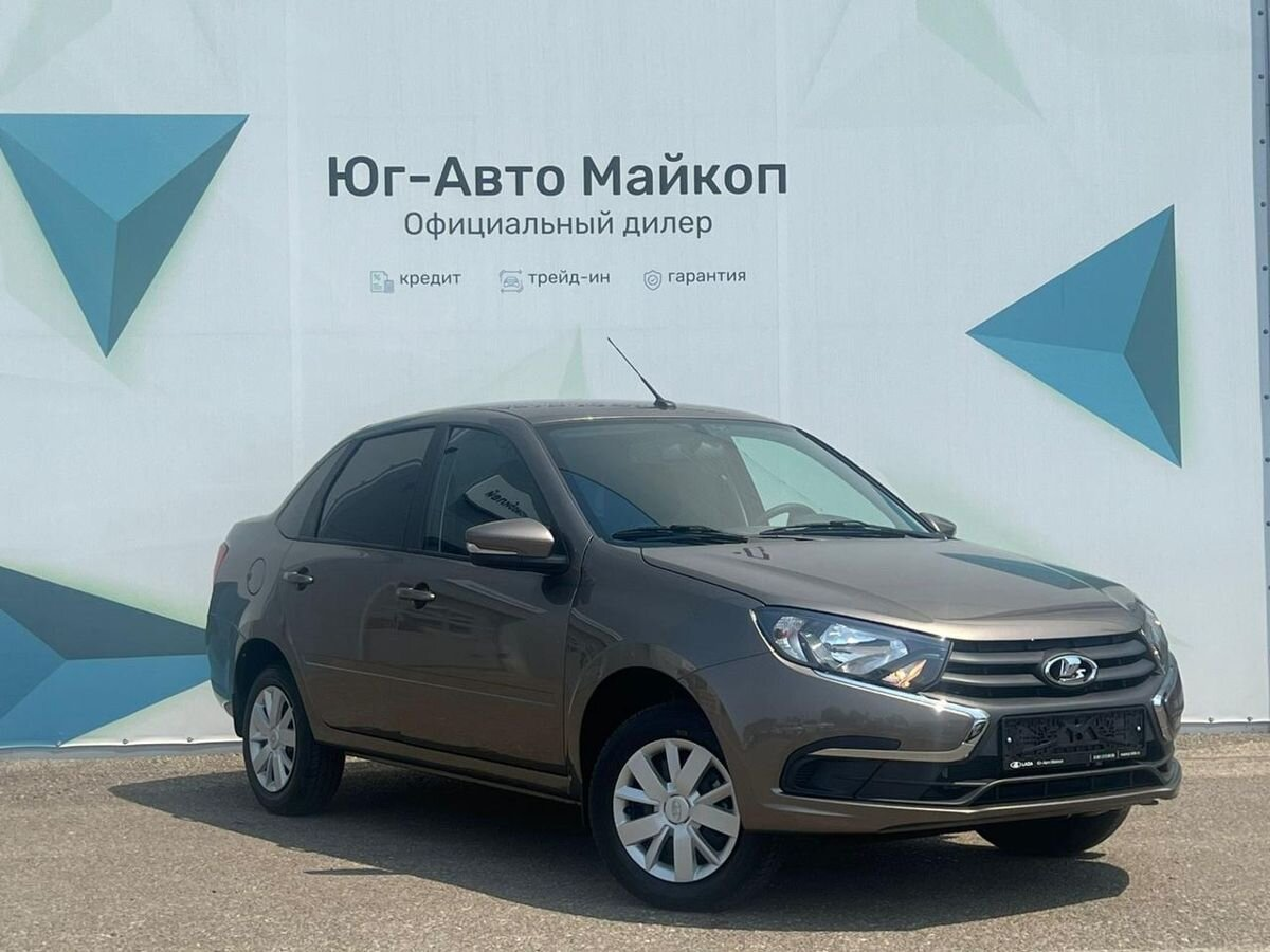 LADA Granta седан I Рестайлинг, Золотисто-коричневый "Кориандр" металлик, 947655 рублей, вид 2