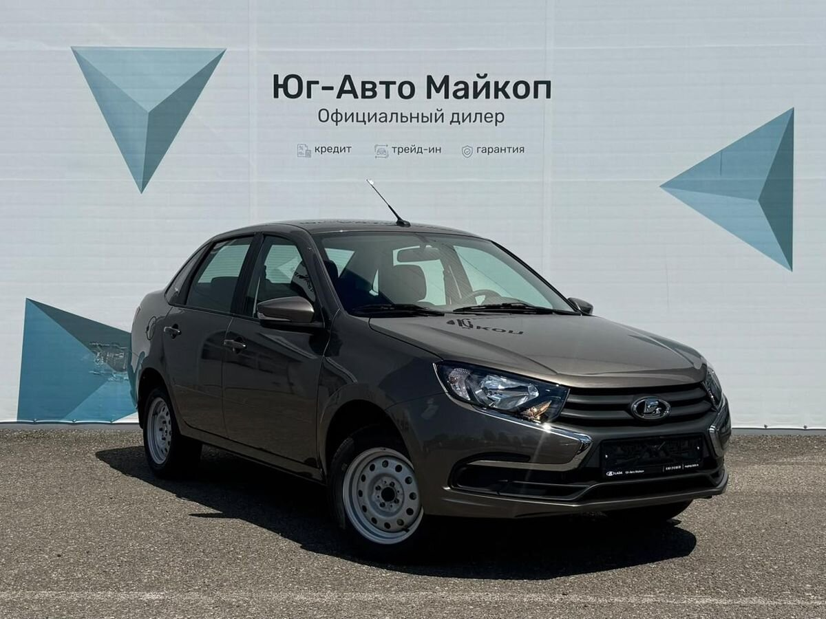 LADA Granta седан I Рестайлинг, Золотисто-коричневый "Кориандр" металлик, 923879 рублей, вид 2