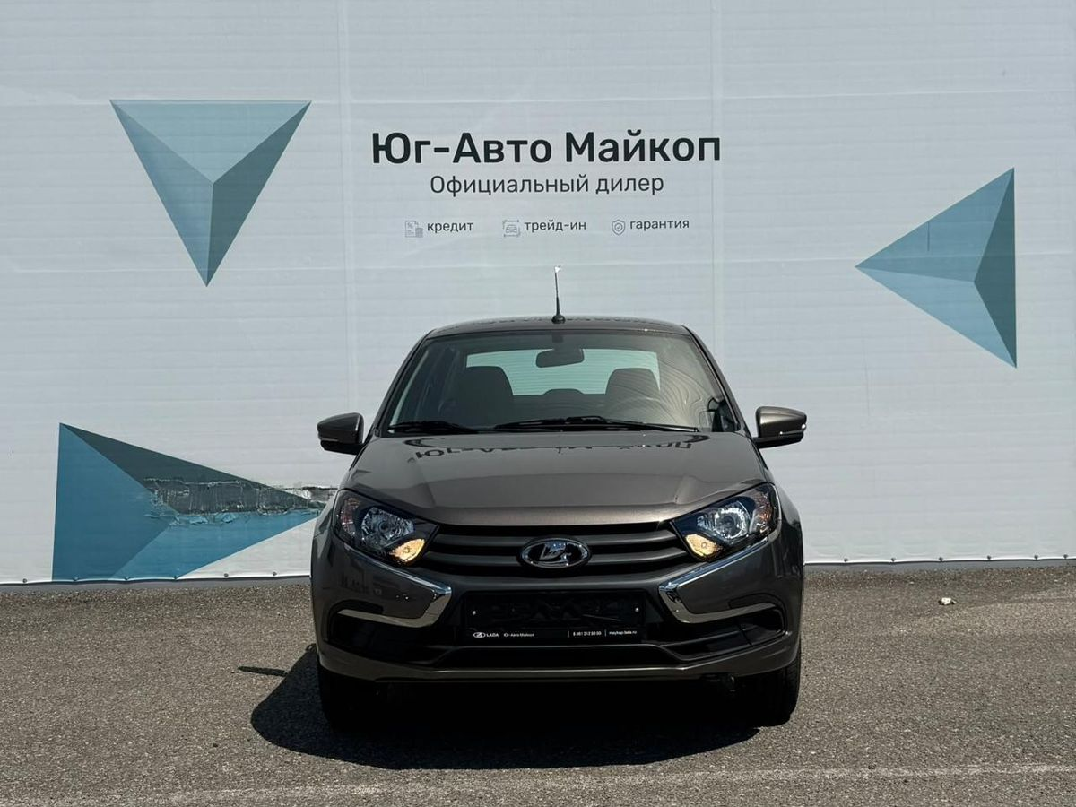 LADA Granta седан I Рестайлинг, Золотисто-коричневый "Кориандр" металлик, 923879 рублей, вид 3