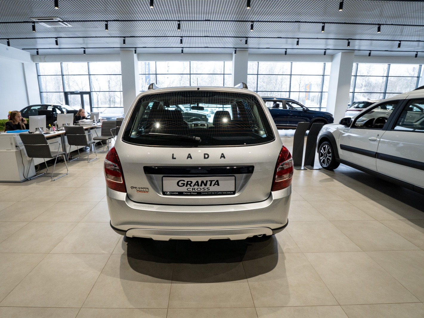 LADA Granta Cross I Рестайлинг, Серебристый "Платина" металлик, 866000 рублей, вид 7