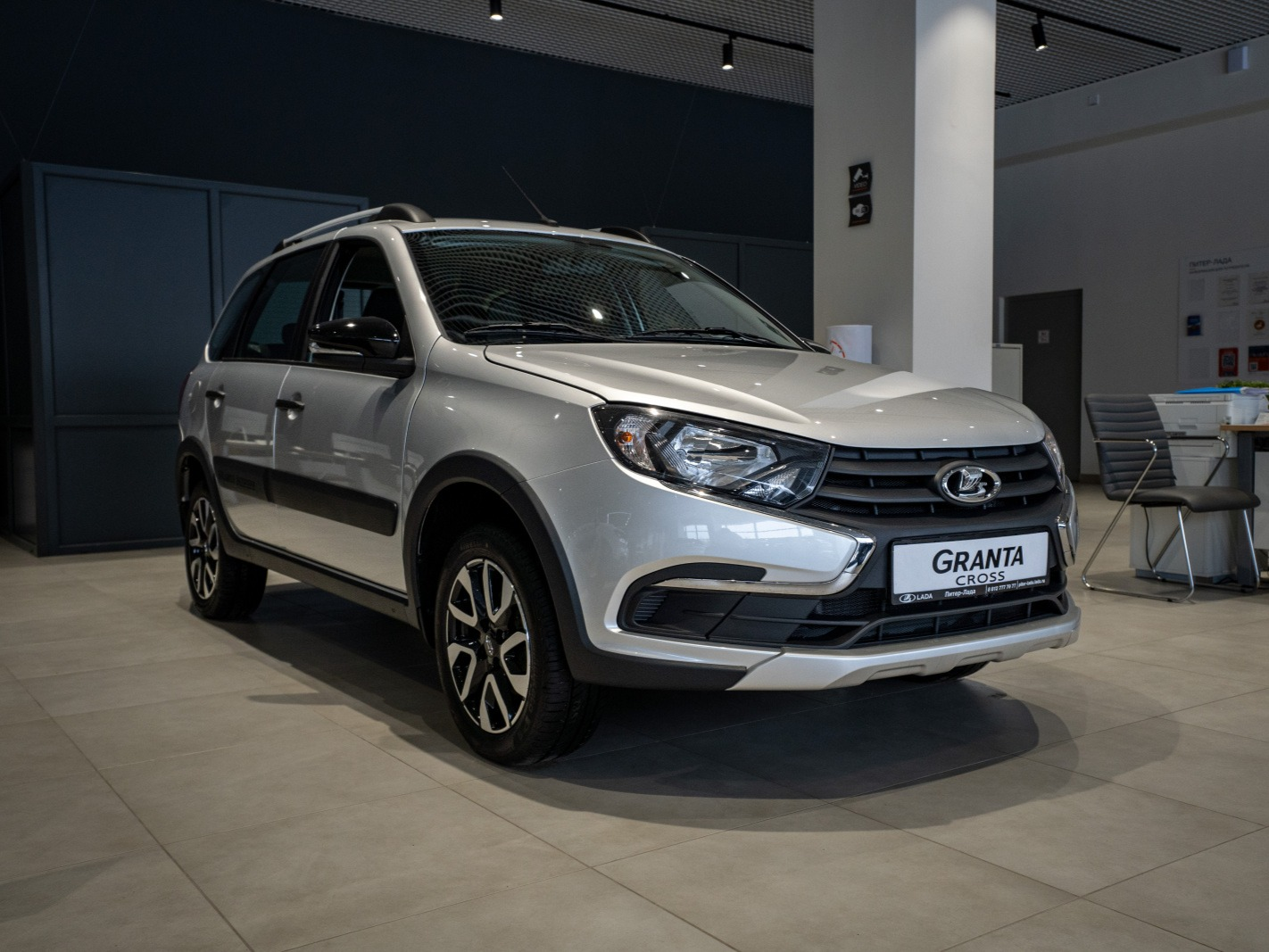 LADA Granta Cross I Рестайлинг, Серебристый "Платина" металлик, 866000 рублей, вид 11